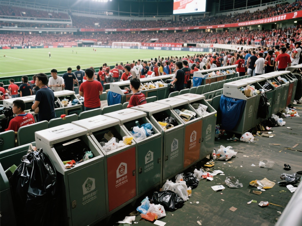 垃圾台，原本只是赛事后清理物品的工具，但近年来却因